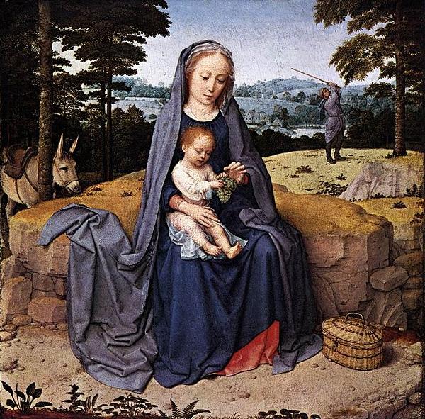 The Rest on The Flight into Egypt, Gerard David